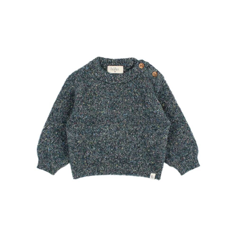 NEW BÚHO kid's alpine sweater top in green